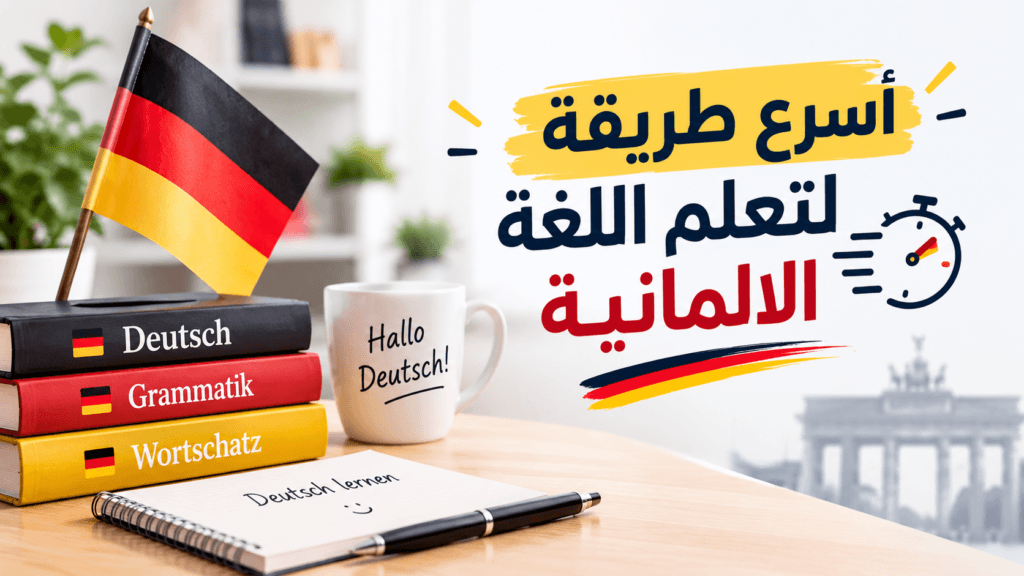 اسرع طريقة لتعلم اللغة الالمانية